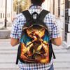 Pokemon Charizard Backpacks Daypack  Mochila School Retro Washable Rucksack