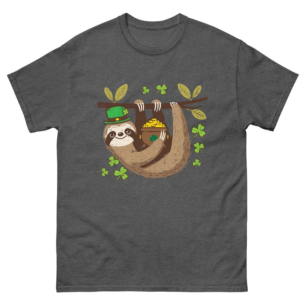 St Patricks Day Sloth Saint Pattys Paddys Kids Unisex Unisex TShirt