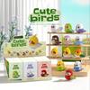 12PCS/Set Kawaii Bird Small Building Blocks Building Creative Educational Building Toys For Boys Girls Toy Suitable For Decorate