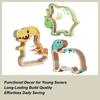 Kids Wooden Dinosaur Piggy Bank Coin Bank Wooden Dinosaur Safe Cash Box Transparent Design Coin Jar For Boys Girls