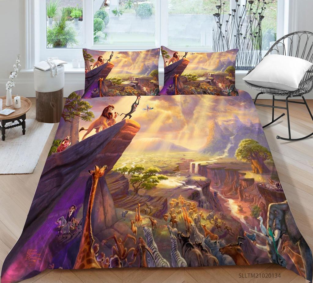 Unicorno Biancheria da letto singolo letto matrimoniale Full-size Cartoon Unicorno stampato federa e copripiumino 2 o 3 decorazione per la casa per ragazze e cameretta dei bambini