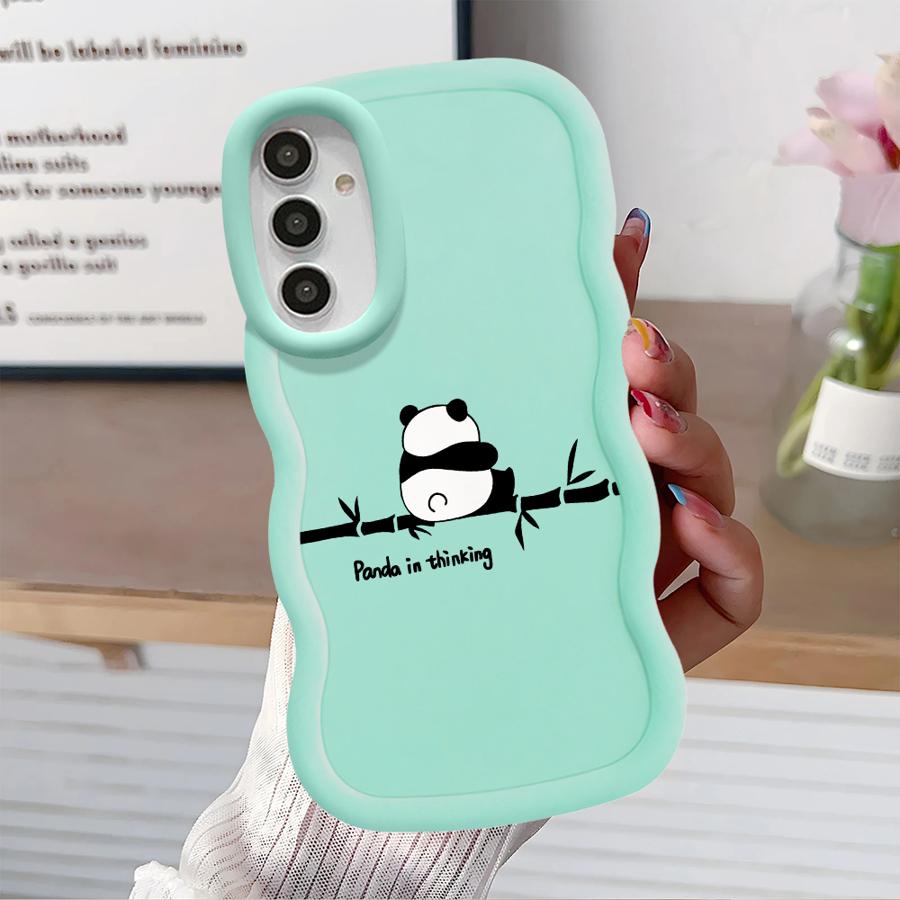 Soft Phone Cover Case for Samsung Galaxy A21s A52 A11 A16 A14 A13 A12 A15 A23 A05 A03 A33 A53 A22 A06 A04 Panda Cute