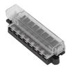 1 in 8 Out Blade Fuse Box Compact Transparent Cover ATO ATC 8 Way Blade Fuse Block Holder 32VDC