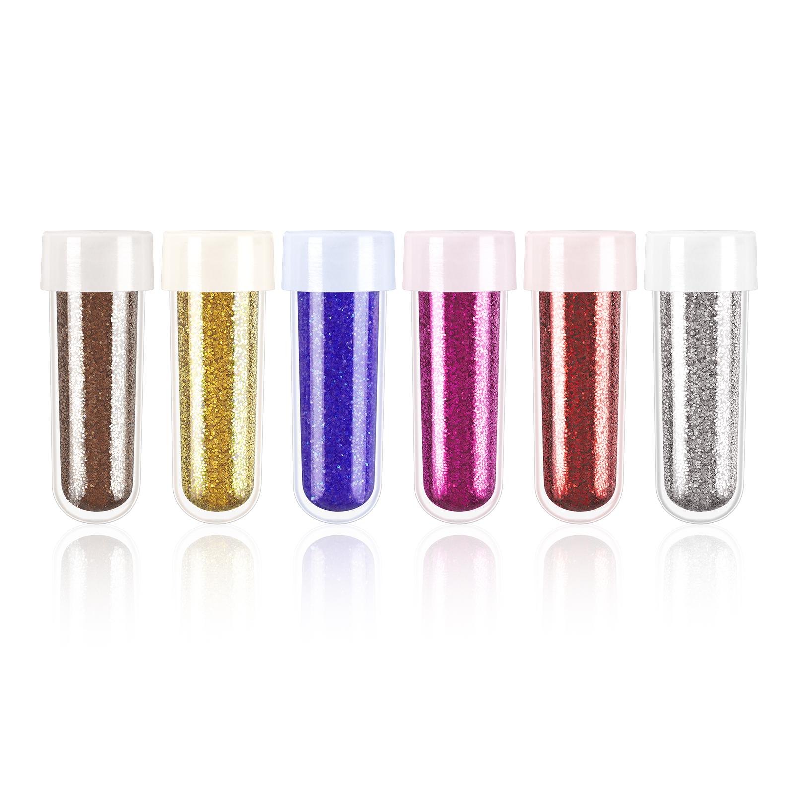 

6 шт./пакет, блестящая пудра для украшения ногтей с бутылкой, блестящая пудра для ногтей, набор для украшения ногтей акриловыми стразами для дизайна ногтей, маникюра