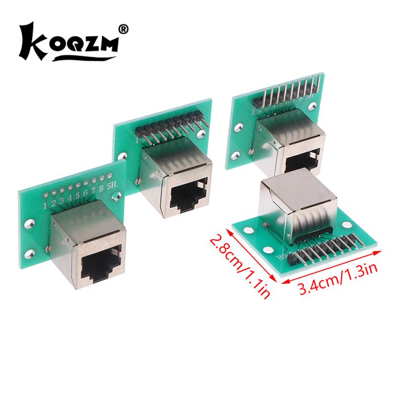 1Pcs RJ45 Adapter Board To XH2.54 Modular Ethernet Connector Adapter Network Interface + Breakout Board + Pin Header