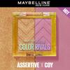 Maybelline New York Color Rivals Pigmentovaná paletka očních stínů 3g Dlouhotrvající Vodotěsná Matná Třpytivá Asertivní X Plachá
