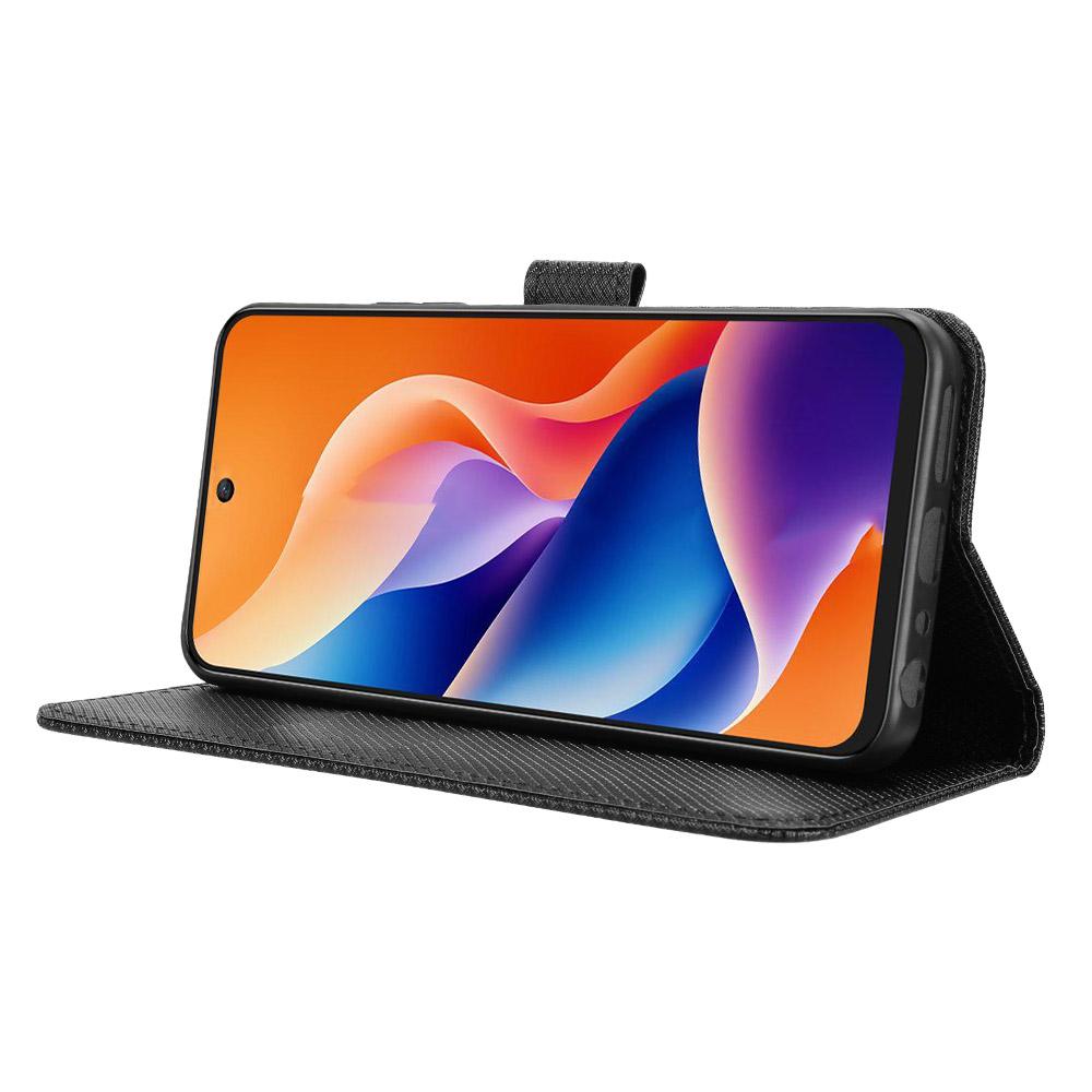 For TCL 605 4G/60 SE Leather Wallet Case with Strap Diamond Texture Phone Cover