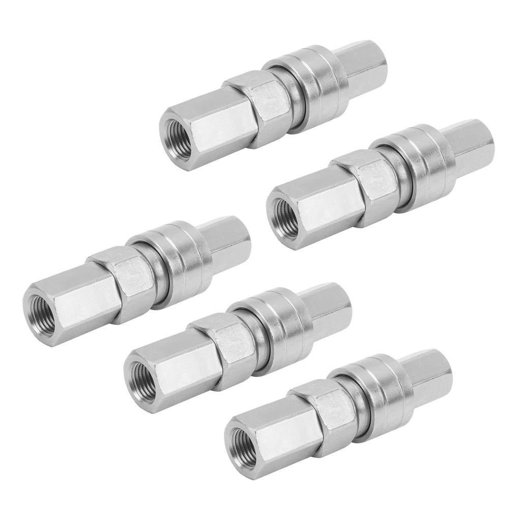 1 Satz Luft Schnellkupplung Pneumatikrohr Selbstsichernde Kohlenstoffstahl-Fittings SF20+PF20