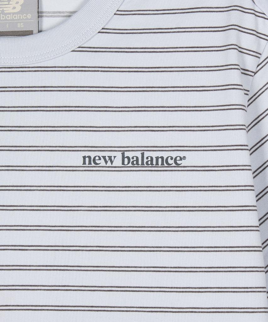 Nyuballanseu Nbneg2W422 / Women Essential Basic Striped Short Sleeve T-Shirt (Light Blue)