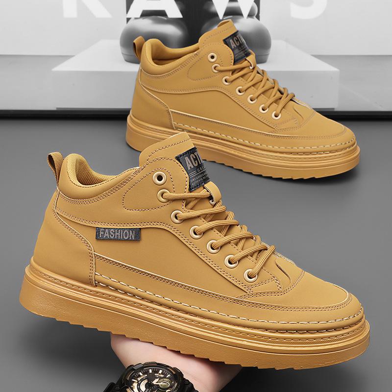 Martin boots autumn new breathable high-top shoes non-slip business casual leather shoes