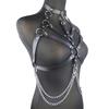 Adult sex toys - PU leather collar restraint chain corset for women - Alternative bondage dress - Best-selling product