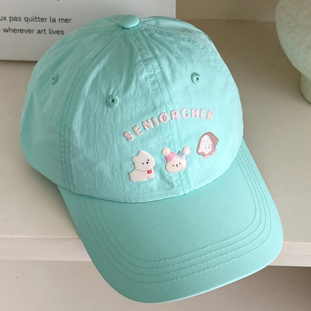 Embroidered Baseball Cap Lightweight Sun Hat Cute Animal Design Breathable Outdoor Headwear For Casual Outfits Travel Vacation
