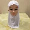 Jersey Material Girls Hijab Flower Design Islamic Headscarf Head Wrap Kids Hijab  Daily Use