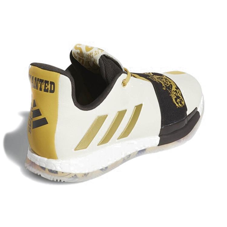 Adidas Harden Vol. 3 'Wanted' (Unisex) Cream White / Gold Metallic / Night Brown Basketball Shoes EE9510