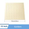 Shinesia Golden Ultra-thin Shower Head Square Rainfall 8"/10"/12" Shower Head Without Arm Bathroom Accessories