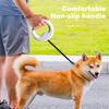 360 Degree Anti-Slip Handle Retractable Small Medium Dog Nylon Leash with LED