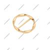 Women's Trench Coat Metal Round Spiral Ladder Belt Buckle - Decorative Button Accessory