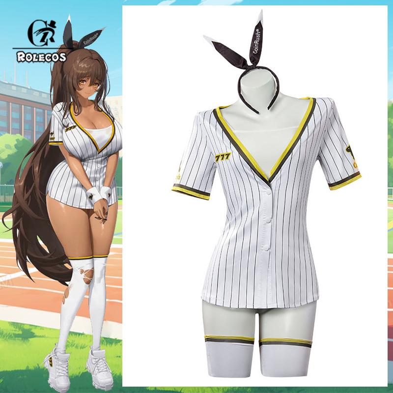 

Nikke Богиня Победы Нуар Бейсбольный Спортивный Костюм Nikke На Бита Бейсбольный Чирлидер Нуар Женский Косплей Костюм XXXL