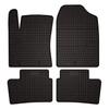 Dywaniki samochodowe gumowe do: Hyundai i10 II Schrägheck (2013-2019) - czarne, dopasowane