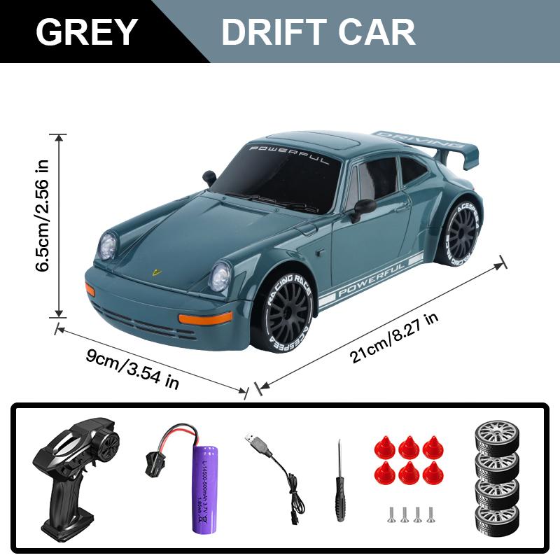 1/20 Tam Ölçekli RC Araba Rekabetçi 2.4G 4WD 15Km/h Işıklı Uzaktan Kumandalı Drift Yarış Aracı Çocuklar İçin Oyuncaklar Doğum Günü Hediyeleri