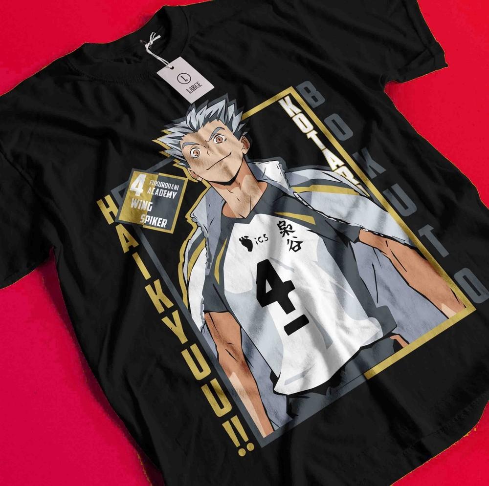 

Haikyuu Shirt Shoyo Hinata Tshirt Kuroo Kenma T-Shirt Kageyama Tsukishima Anime BB1560 XL