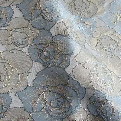 100x140cm Brocart Flori Elegante Aurii Mătăsoasă Texturată Țesătură pentru Rochie Delicate Femeiască Fustă Pufoasă Geantă de Spălat Țesătură pentru Cusut DIY