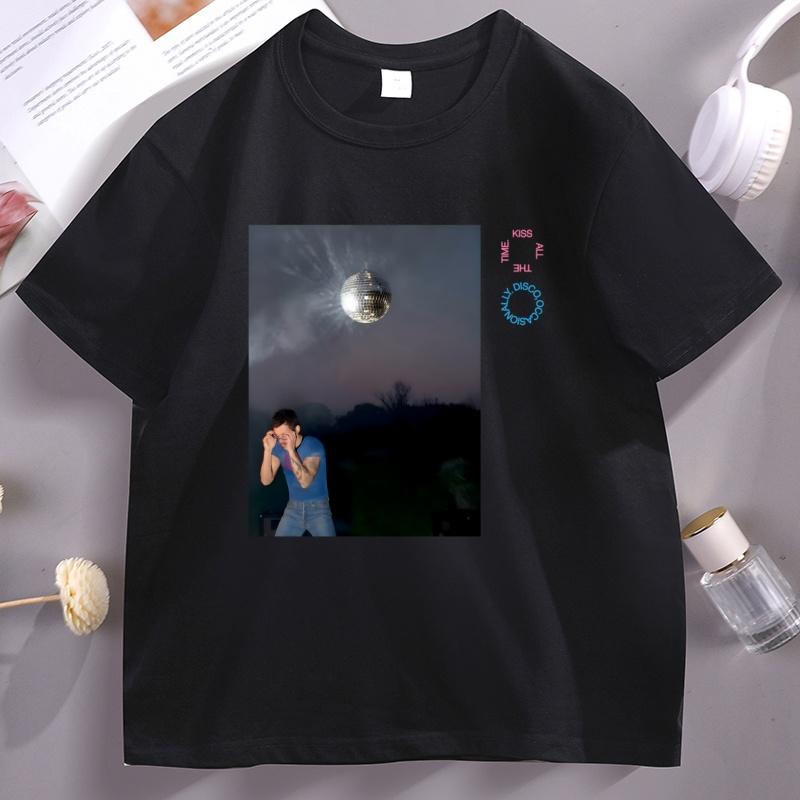 Kiss All The Time Graphic T Shirts Unisex Unisex Trendy Cotton Tshirt Streetwear Concert Music Tshirt Round Neck Male Clothes