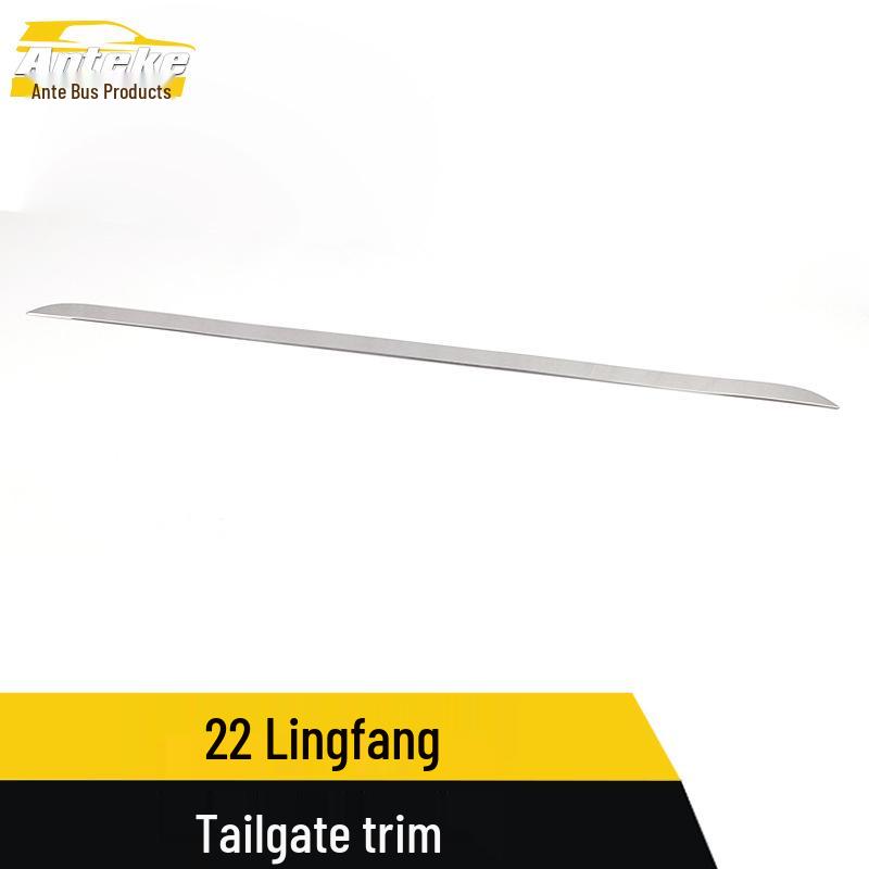 22 Lingfang Tailgate Trim: Trunk Bumper Anti-Scratch Decorative Sticker