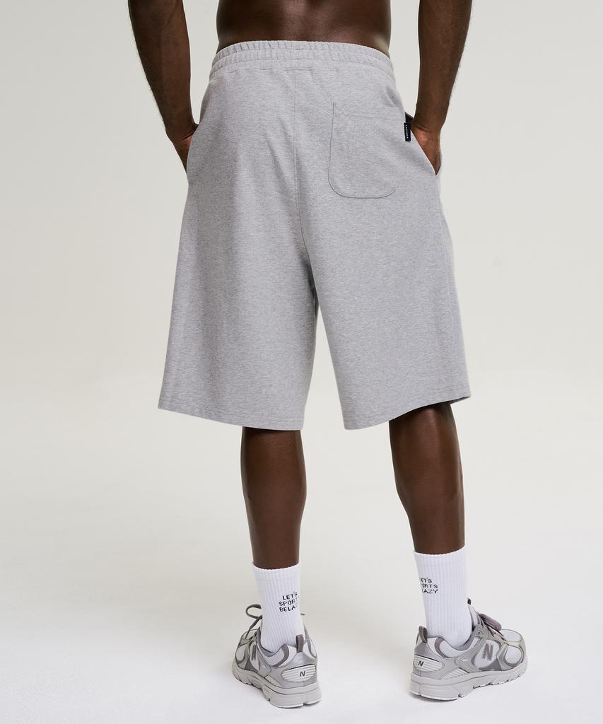 Leijibi One-Pleat Giant Fit Fresh Bermuda Pants M Melange Grey