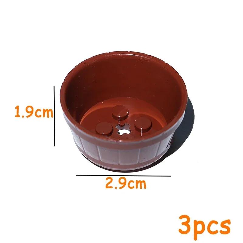 Non-Toxic Moc Food Accessories Fish Egg Bread Pizza Chocolate Fruit Carrot Hamburger Chips Chicken Bottle Bricks Building Blocks Toys