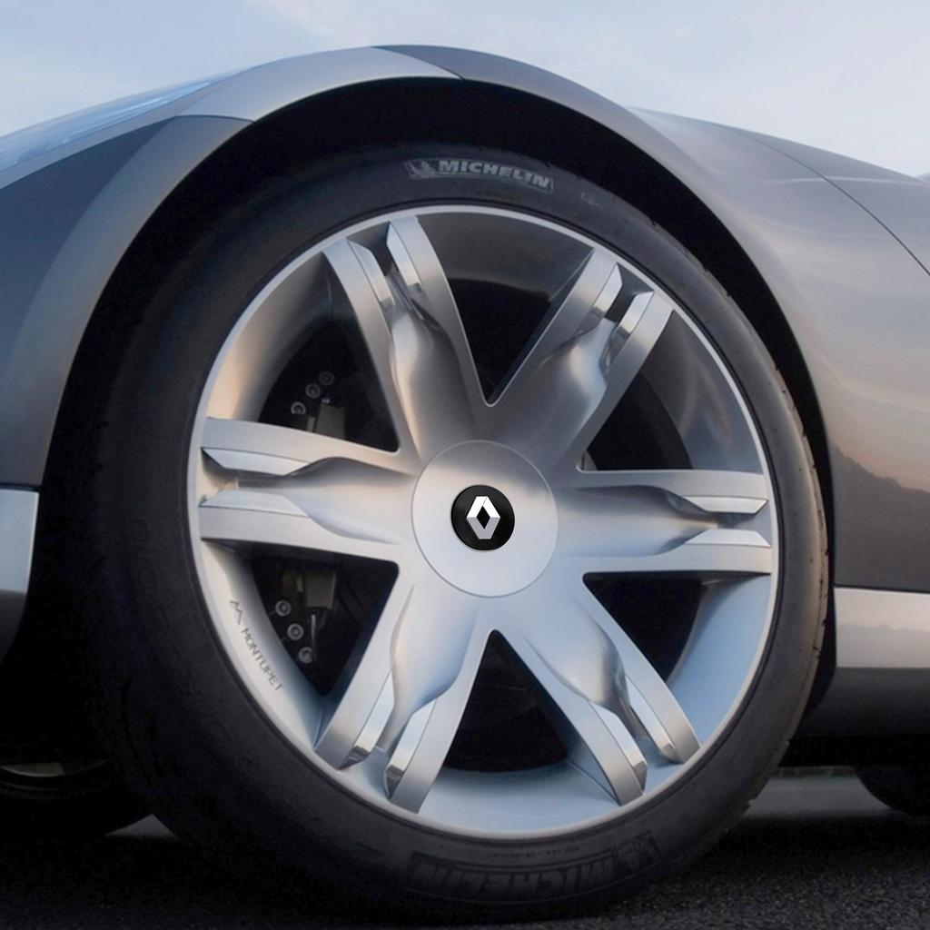 4 Pezzi 56mm/60mm Per Renault Copricerchi Originali Coprimozzi Centrali Ruota Auto Adesivo Decorativo Tappi Mozzo Auto in ABS Sostituzione Emblema Y666