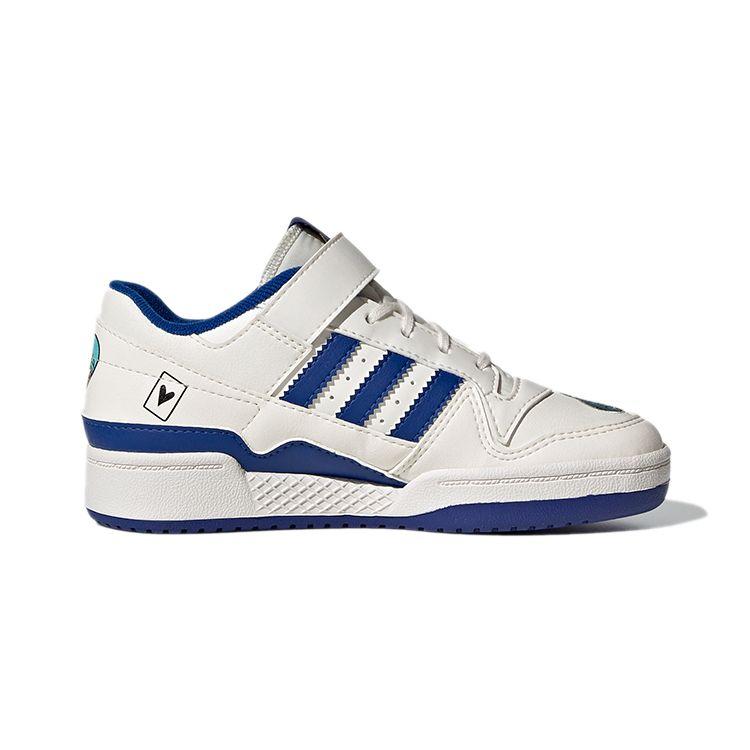 adidas Forum Low Little Kid Grl Power Kids Sneakers White Chalk-White Collegiate-Royal FY2545