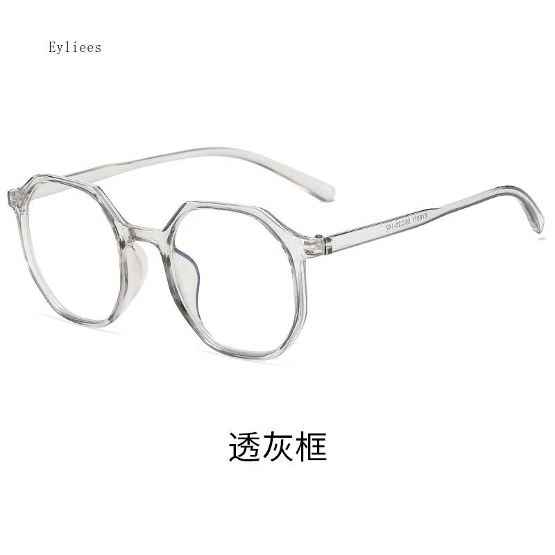 Luxurious Glasses Oversized Anti Blue Light Glass Transparent Frame Anti Radiation Office Vintage Clear Len Round Frame Goggles