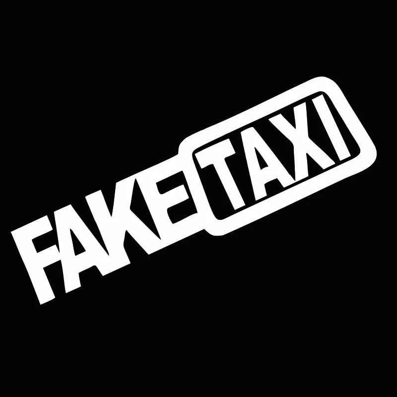 Fake Taxi Car Stickers - Waterproof Vinyl Decals for Cars, Motorcycles & Helmets - Funny Parody Decorative Art 10cm