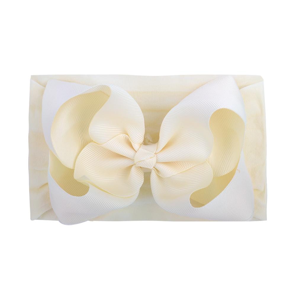 

1 шт., твердые большие детские банты, повязка на голову в виде тюрбана для детей, девочек, ручная работа, головной убор для новорожденных, аксессуары для волос