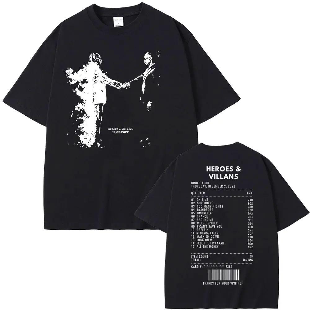 Vintage Washed Future Metro Boomin We Don't Trust You Trap Hip Hop Printed Cotton T-shirt Men Women Tee Summer Casual Fashion Clothing Tops Streetwear