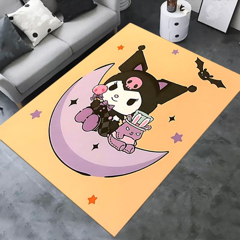 Office Rug Moon, Halloween Anti-Slip Rug, Machine Washable for Living Room, Bedroom, Office, Multiple Sizes, Bedroom Mat, Decorative Mat, Durable Mat,