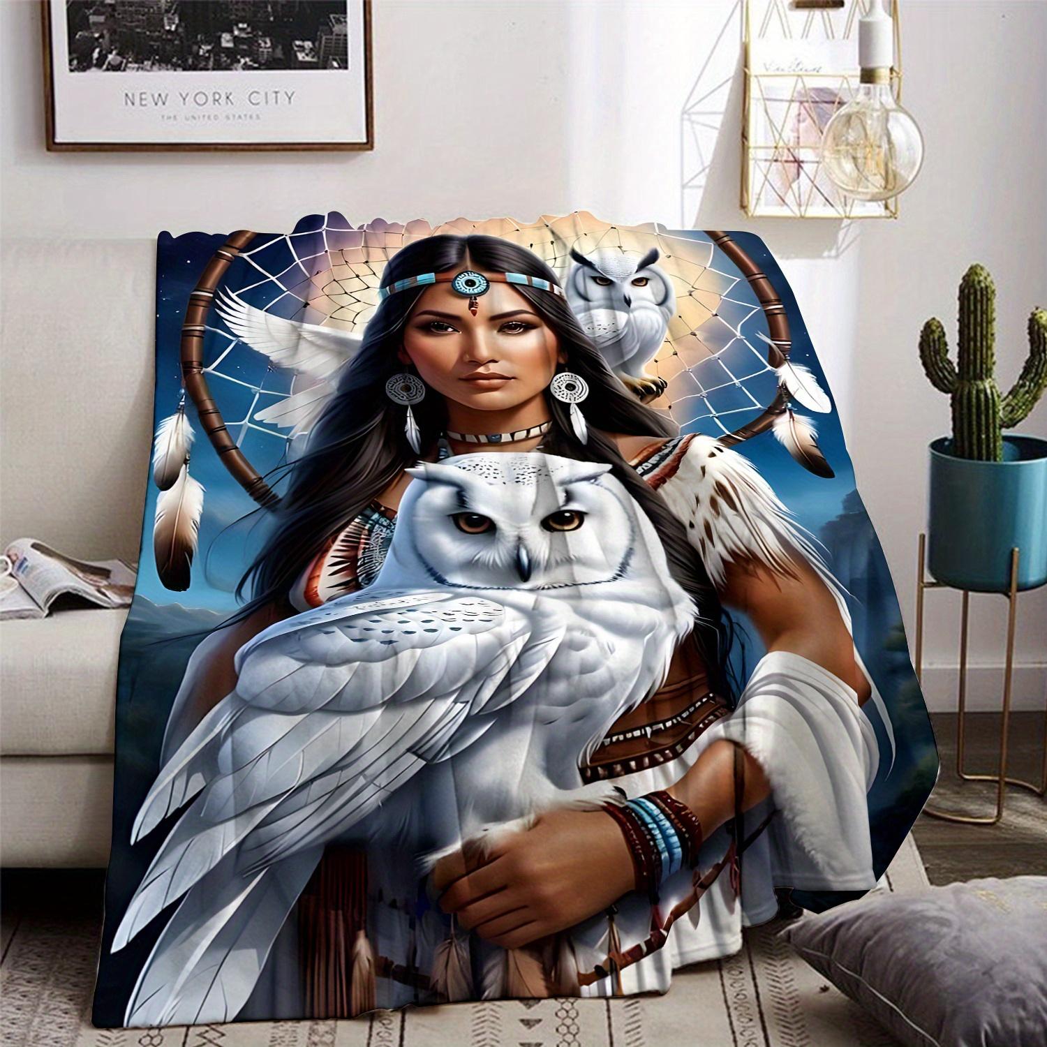 

The Queen of Eagles Fleece Blanket Is Suitable for Sofas, Beds, Travel, Camping, Living Rooms, Offices, Couches, Chairs, And Beds. It Featur 130x150cm