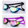 Professional Adult Swim Goggles Waterproof Fog-Proof Racing Goggles Men Women Cool Silver Plated Swimming Equip