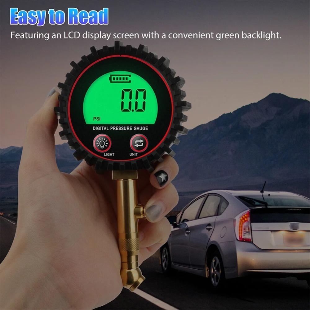 3-255PSI Digital Tire Pressure Gauge Professional Meter Accessories  For Car Truck Motorcycle