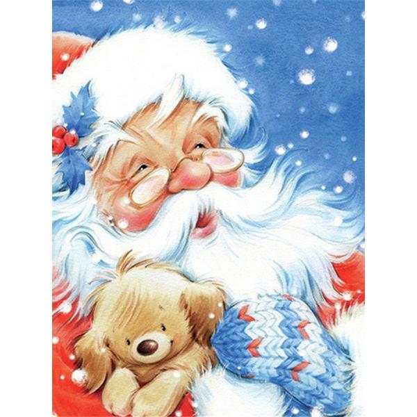 5D Diamond Painting Cartoon Santa Claus Diamond Embroidery Christmas Landscape Cross Stitch Mosaic Kit Christmas Gift Home Decor