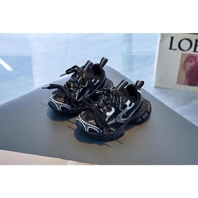 Dětská módní značka Boty Jaro a Podzim Nové Dívčí Sportovní boty Chlapecké Tátovy boty Letní Prodyšné Síťované boty