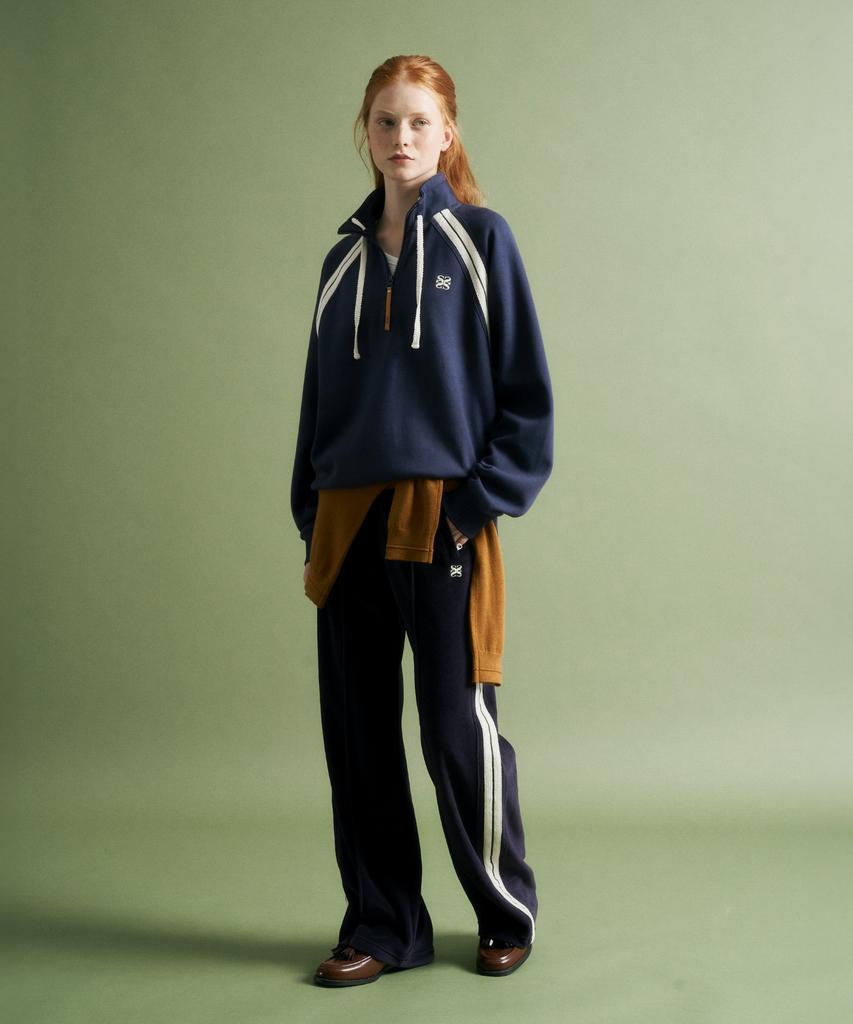 Seteo (W) Roton Velour Track Pants Navy