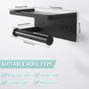 Toilet Paper Holder Wall-mounted Bath Roll Holder With Mobile Phone Shelf Toilet Paper Holder for Bathroom And Kitchen