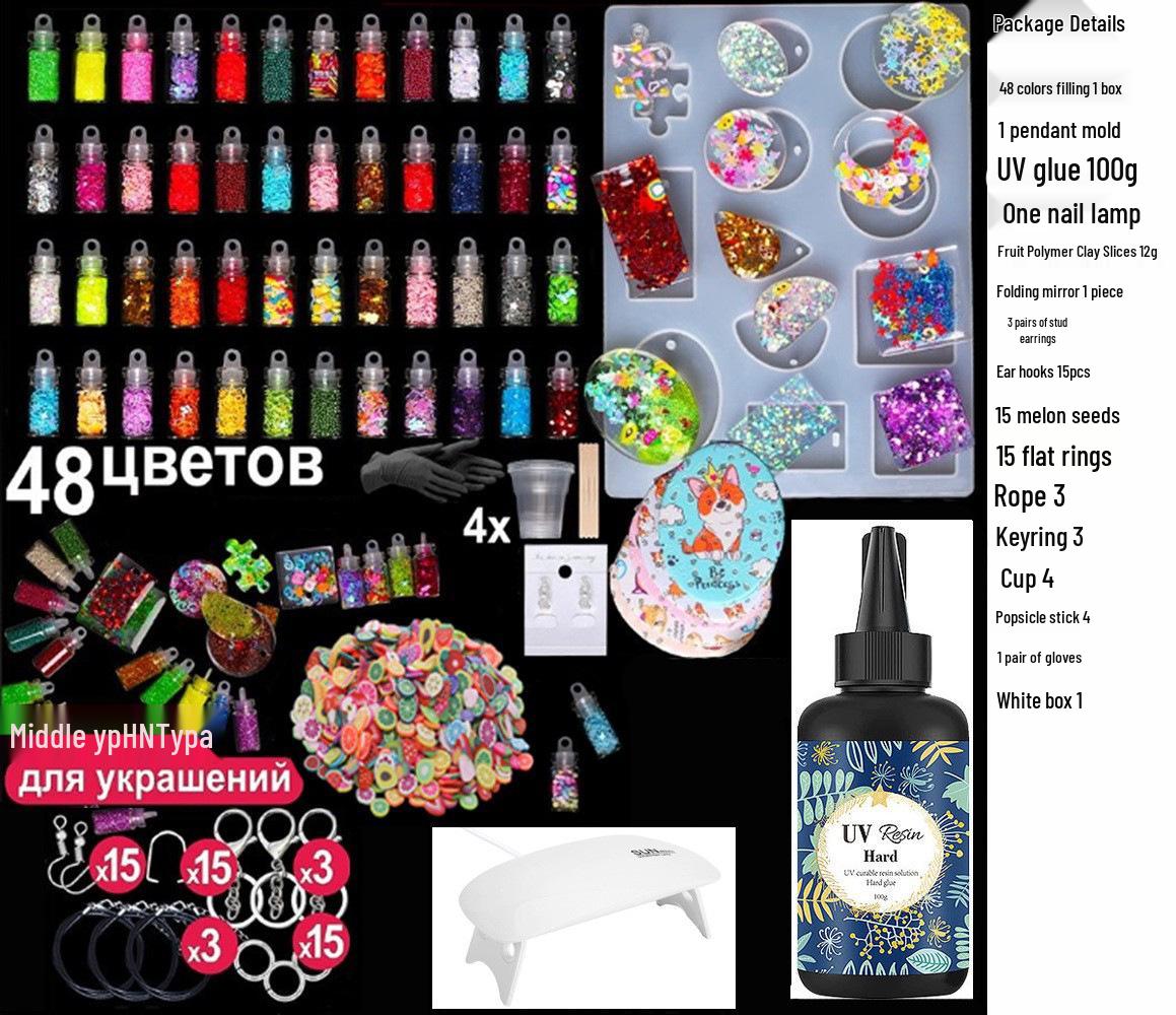 

Набор УФ Эпоксидной Смолы с Кристальной Формой и Инструкциями на Русском языке