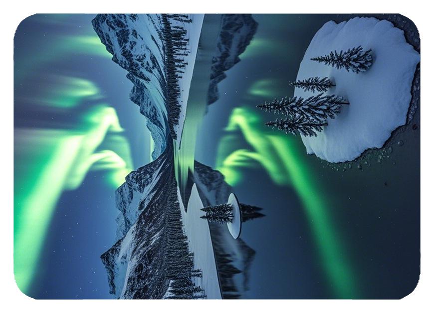 Dreamy Aurora 3D Crystal Glass Magnetic Refrigerator Sticker – Colorful Metal Home Decoration Gift