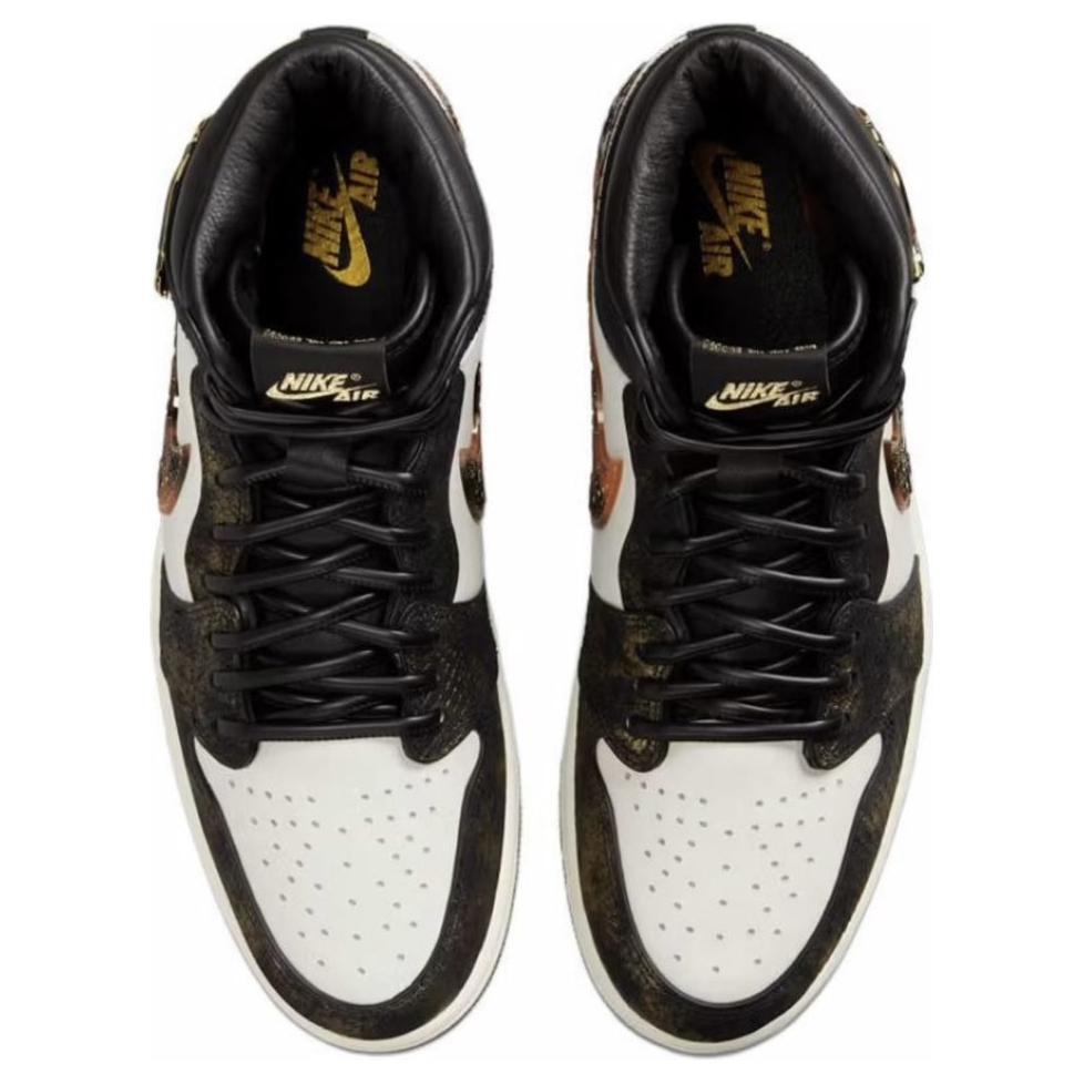 Air Jordan 1 Retro High OG Year of the Snake Unisex Sneakers Black Cream Multi-Color IB3165-091