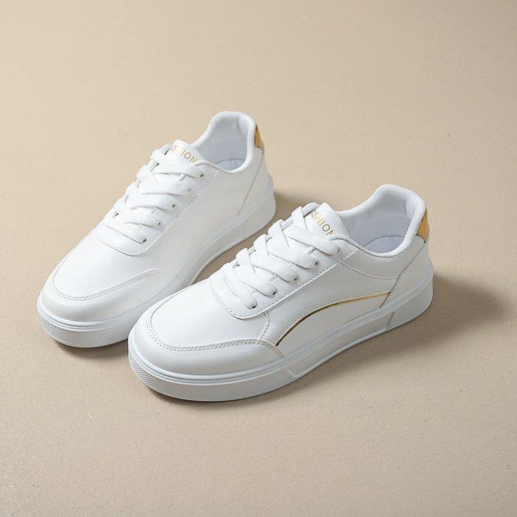 

[youshilai] little white shoes women s leather sports board shoes 2025 autumn new white versatile casual shoes 43