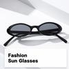 Women Vintage Oval Sunglasses Fashion Leopard Brown Print Stylish Sun Glasses Female Colorful Shades Eyewear