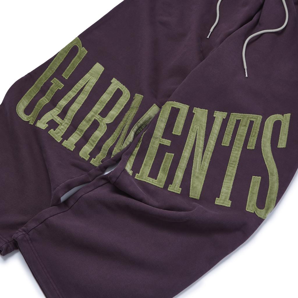 Gameoncheupaeb Velvet Applique Sweatpants (Purple)